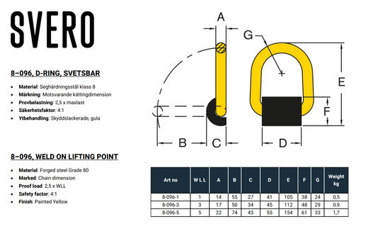 D-Ring Svetsbar, 5000 kg-image-2