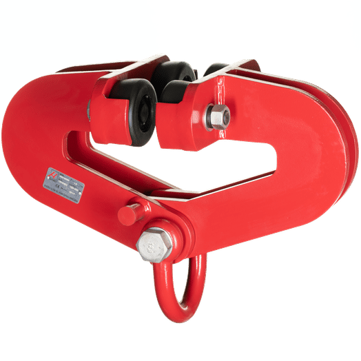 Balkklämma 10 000 kg, självlåsande med hjul