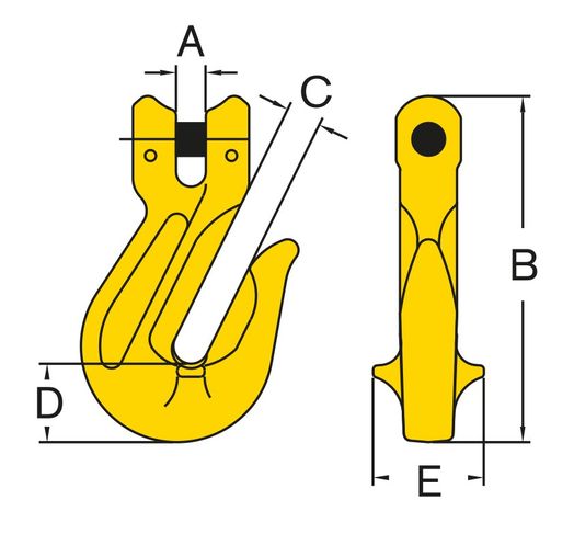 Gripkrok-Gaffel, 1120 kg, 6 mm