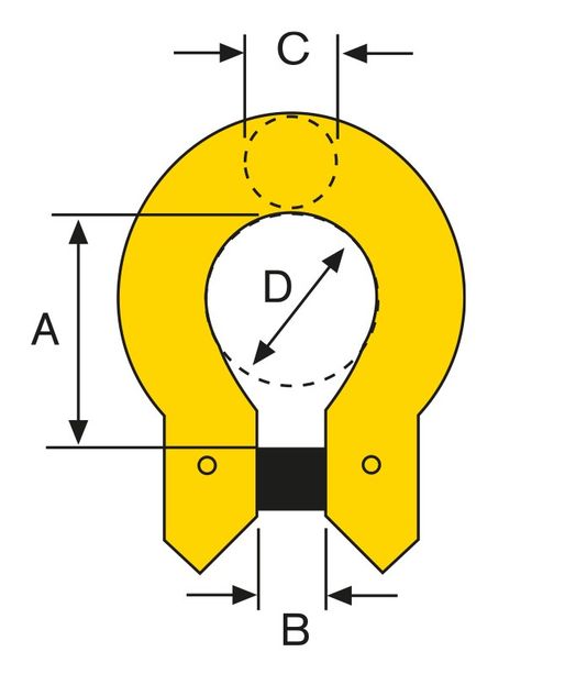 Omegalänk, 1120 kg, 6 mm