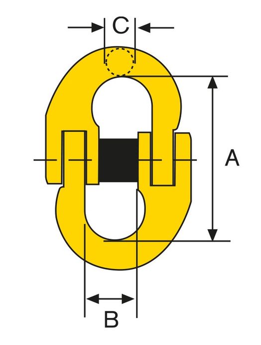 Kopplingslänk, 1120 kg, 6 mm