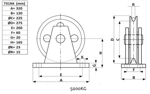 Brytblock 5000 kg,  Ø 275 mm-image-2