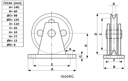 Brytblock 1000 kg,  Ø 125 mm-image-2