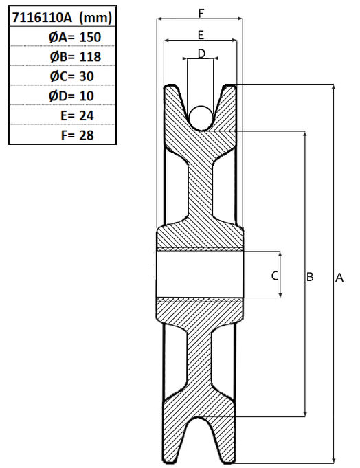 Linhjul Ø 150 mm-image-2