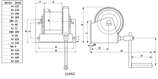 Väggvinsch 250 kg-image-2