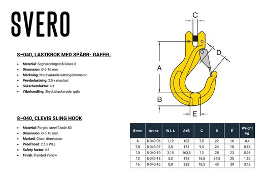 Lastkrok-Gaffel, 2000 kg, 7/8 mm-image-2