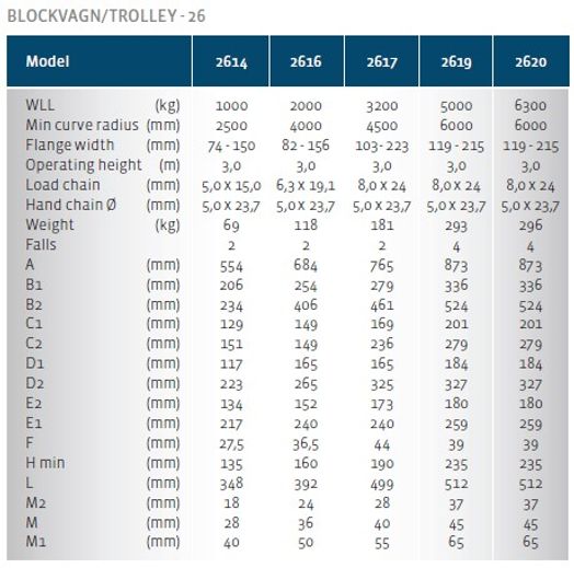 Integrerat lågbyggt lyftblock/balkvagn 2000 kg-image-4