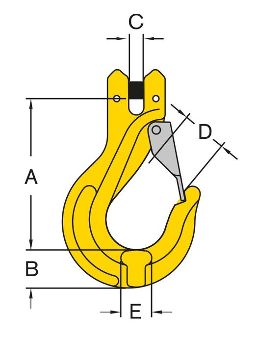 Lastkrok-Gaffel, 1250 kg, 6 mm