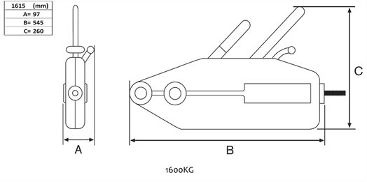 Dragblock 1600 kg, för vajer-image-2
