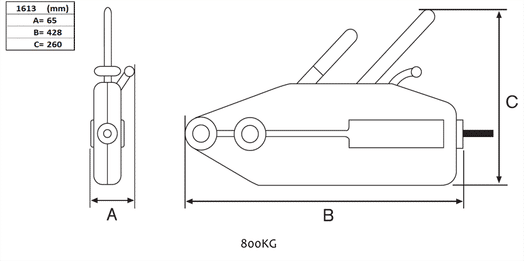 Dragblock 800 kg, för vajer-image-2