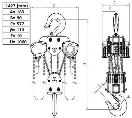 Lyftblock 20 000 kg, lyfthöjd 3 m-image-2
