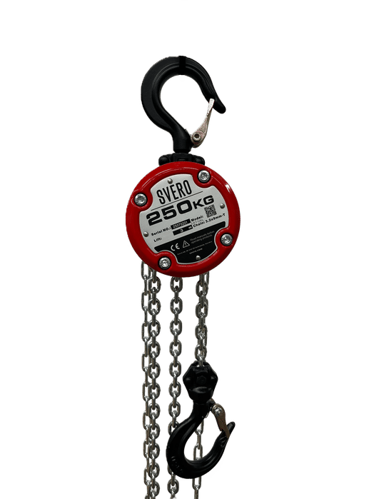 Snabblyftblock aluminium 250 kg, lyfthöjd 3 m