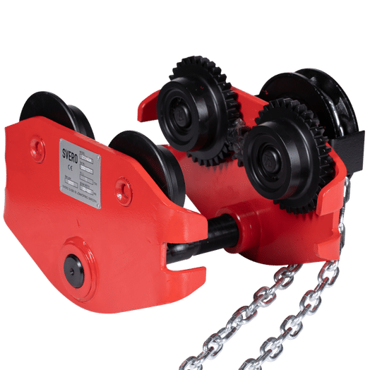 Beam Trolley 500 kg geared, maneuvre 3 m-image-1