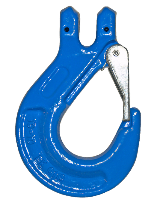 Clevis Sling Hook Grade 100 w/latch, 1400 kg, 6  mm-image-1