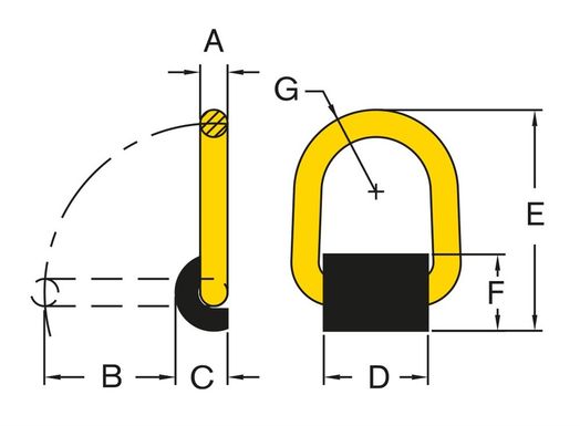 D-Ring Svetsbar, 5000 kg-image-1