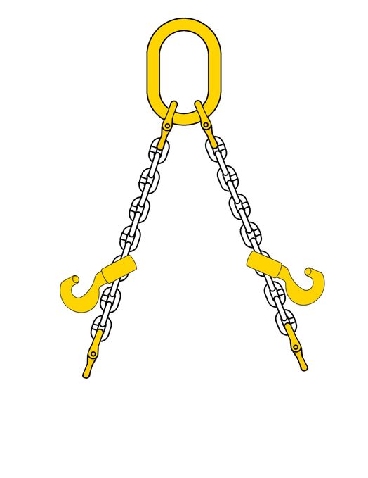 Kättingredskap, 2-part Löpkrok, 3.4 ton, 10 mm, 2 m-image-1