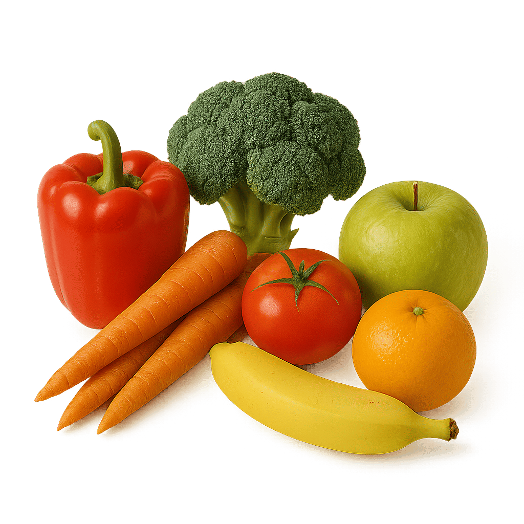 Թարմ բանջարեղեն և միրգ