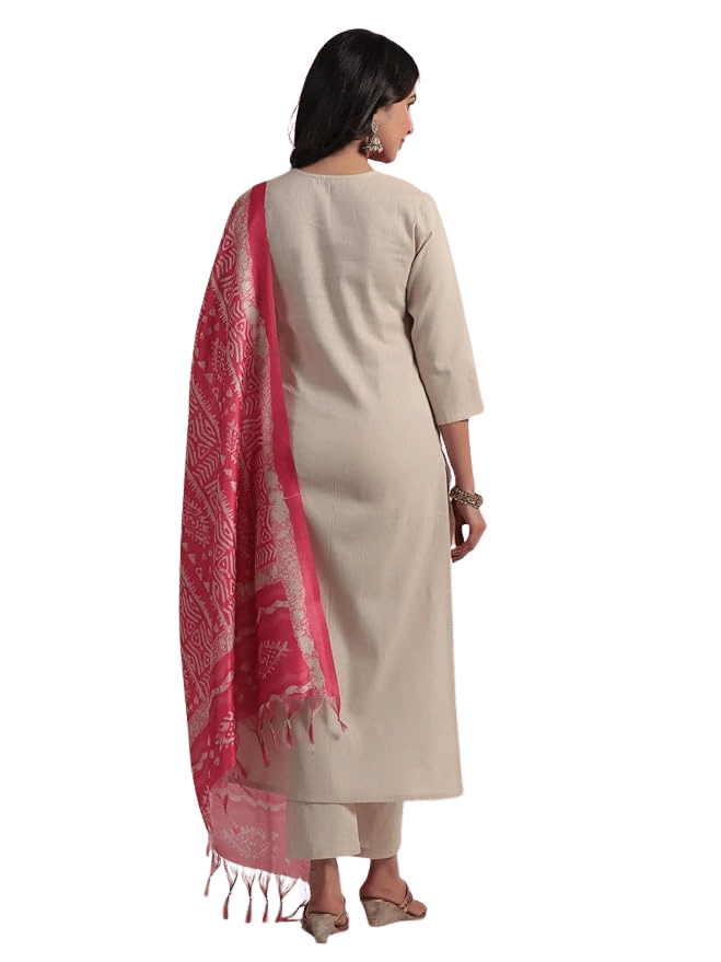 Back view kurta set