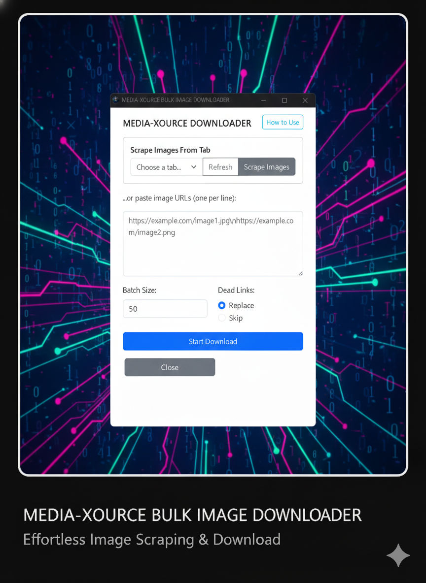 MEDIA-XOURCE Bulk Image Downloader