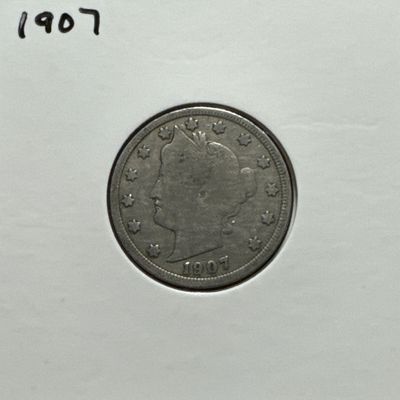 1907 P Liberty V Nickel Ungraded