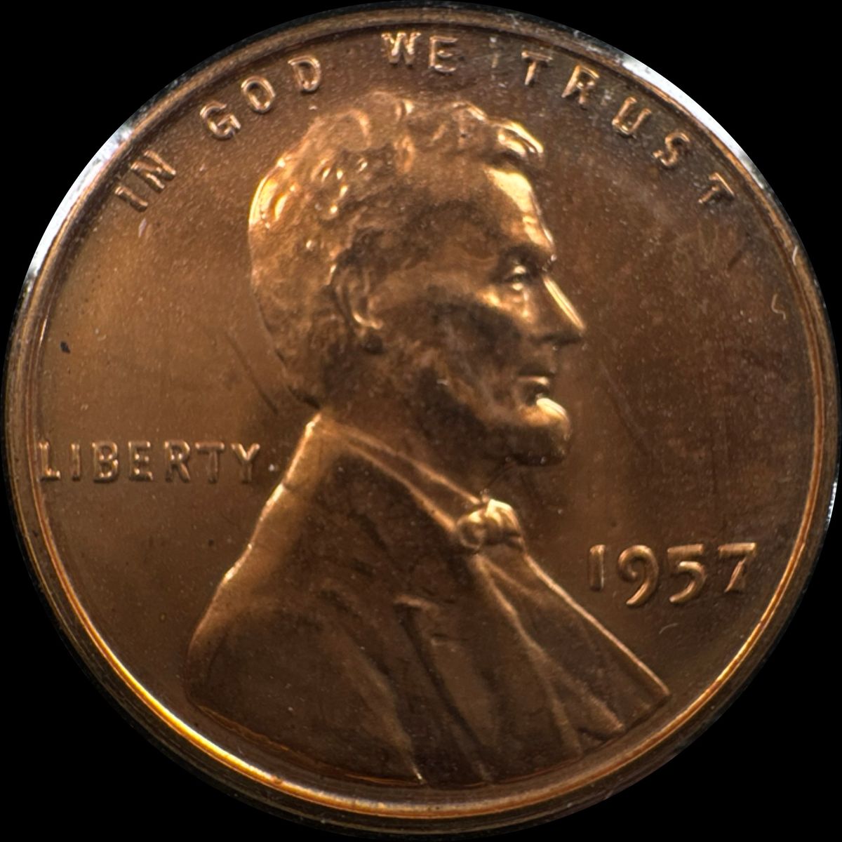1957-P Lincoln Cent Ungraded (front)