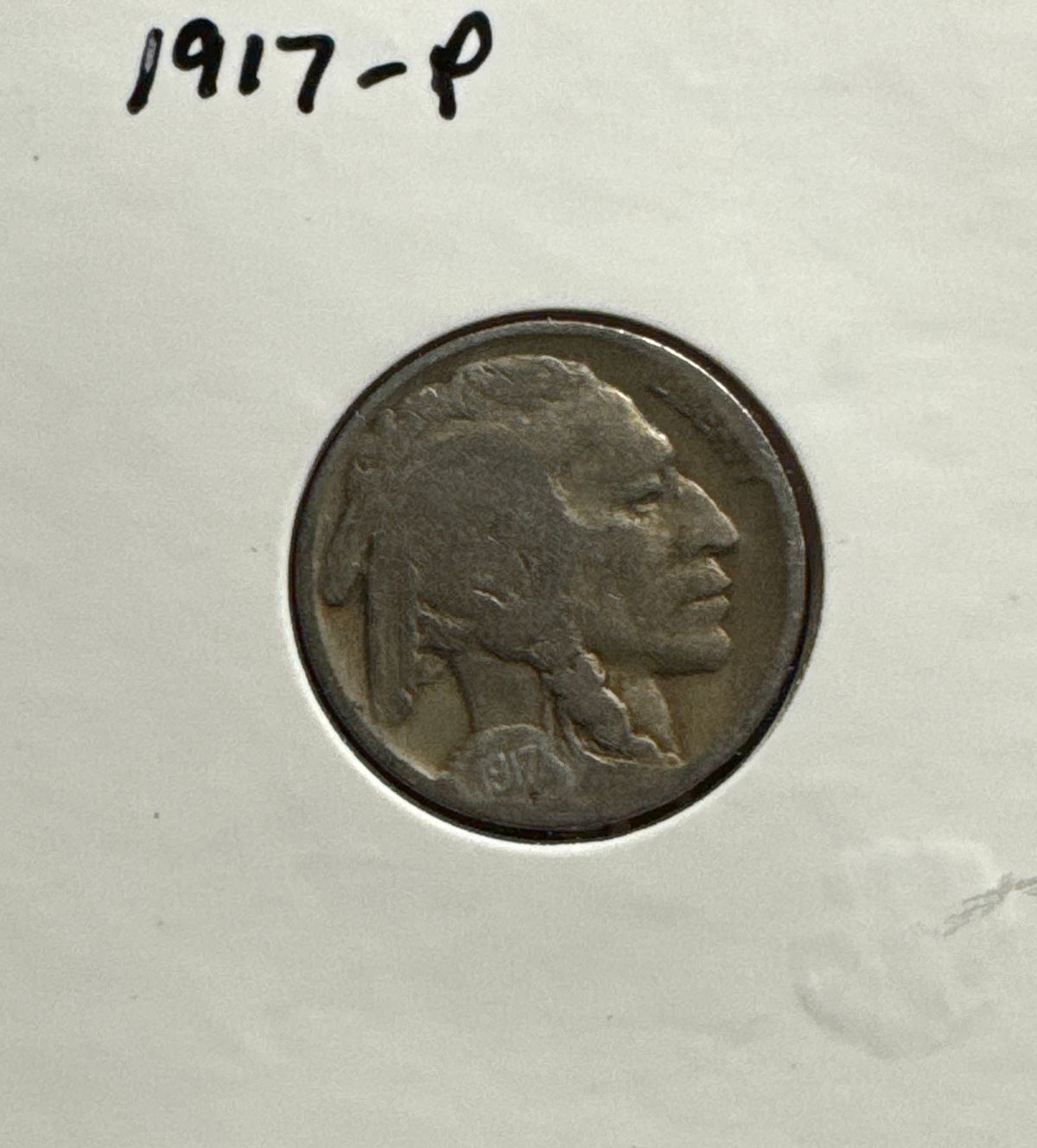 1917-P Buffalo Nickel Ungraded (front)