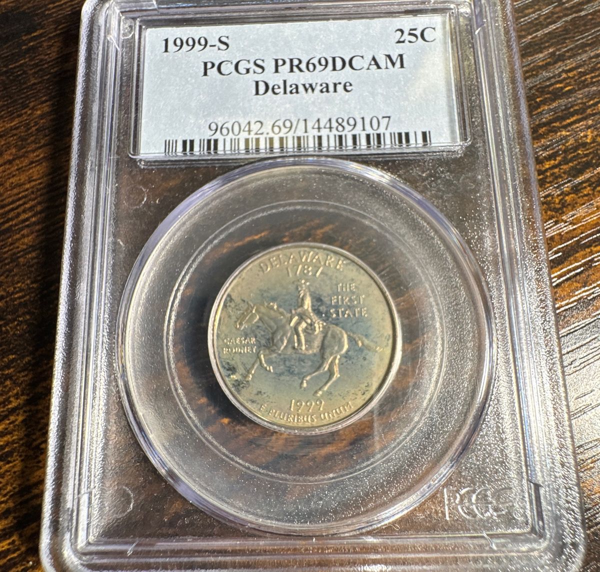 1999 S Washington Quarter PR69 (front)