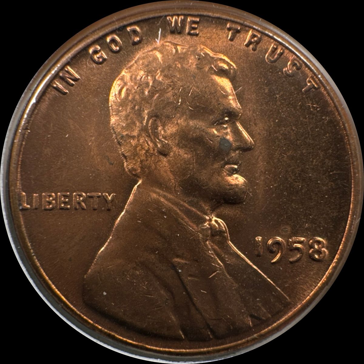 1958 P Lincoln Cent Ungraded (front)