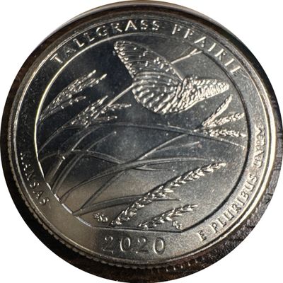 2020-P Washington Quarter Ungraded (back)