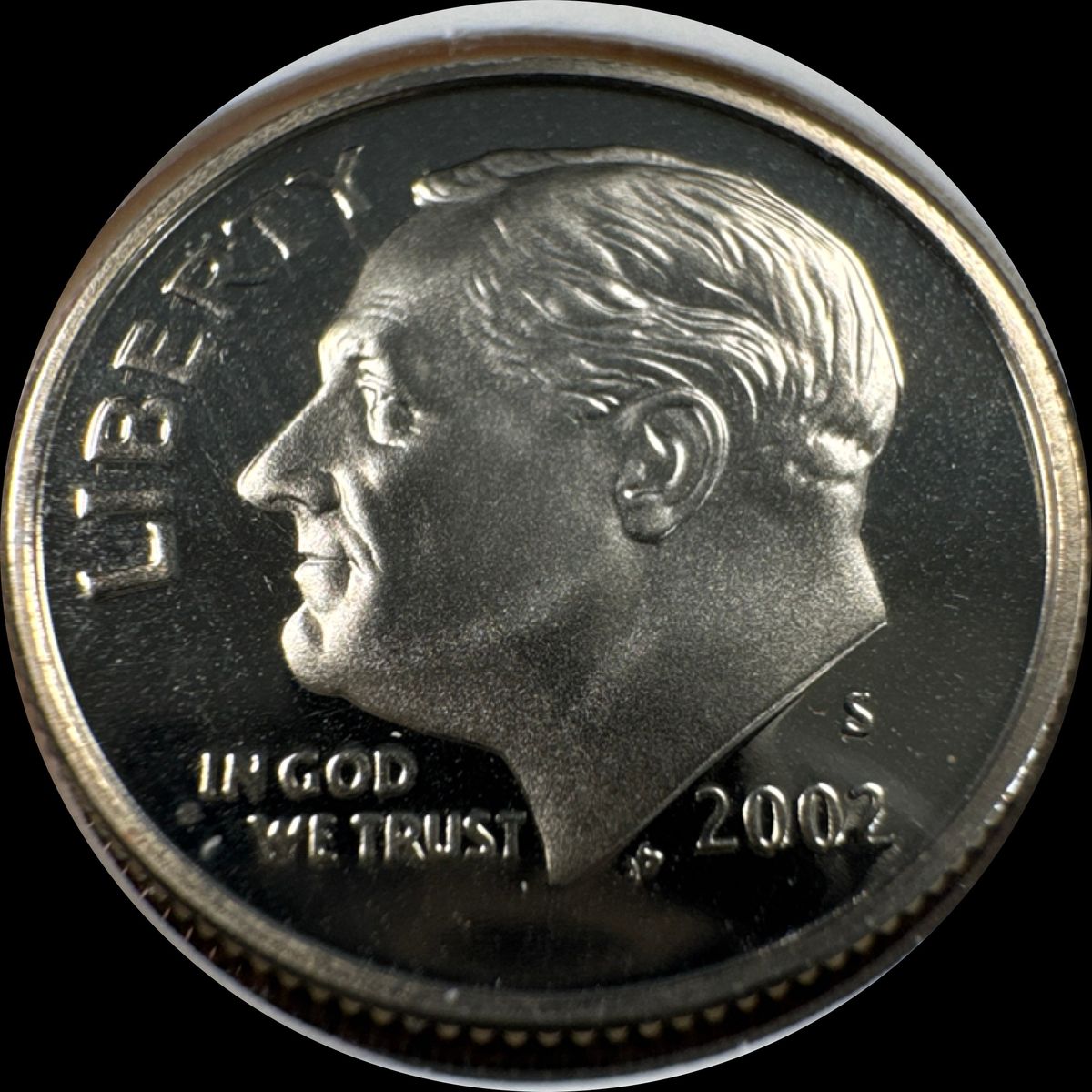 2002 S Roosevelt Dime Ungraded (front)