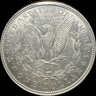 1921-D Morgan Dollar Ungraded (back)