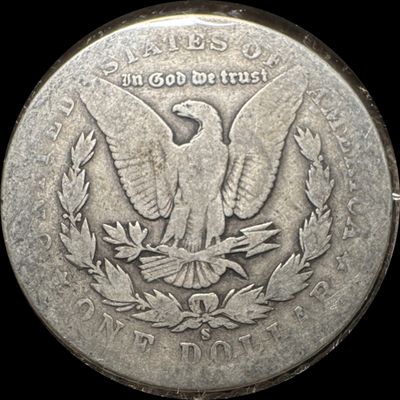 1902-S Morgan Dollar Ungraded (back)
