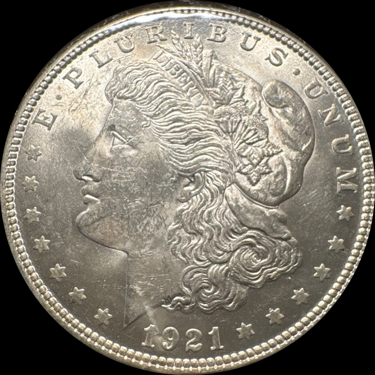 1921-P Morgan Dollar Ungraded (front)