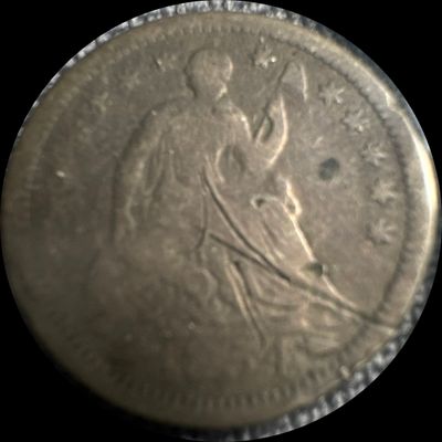 1854 P Seated Liberty Half Dime Ungraded