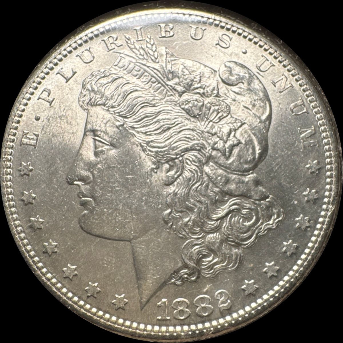 1882-S Morgan Dollar Ungraded (front)