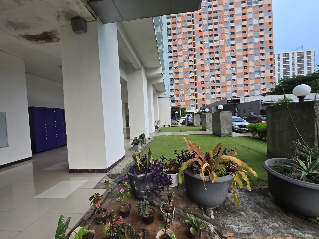 Cozy armchair with a throw blanket next to a wooden bookshelf filled with books and decor