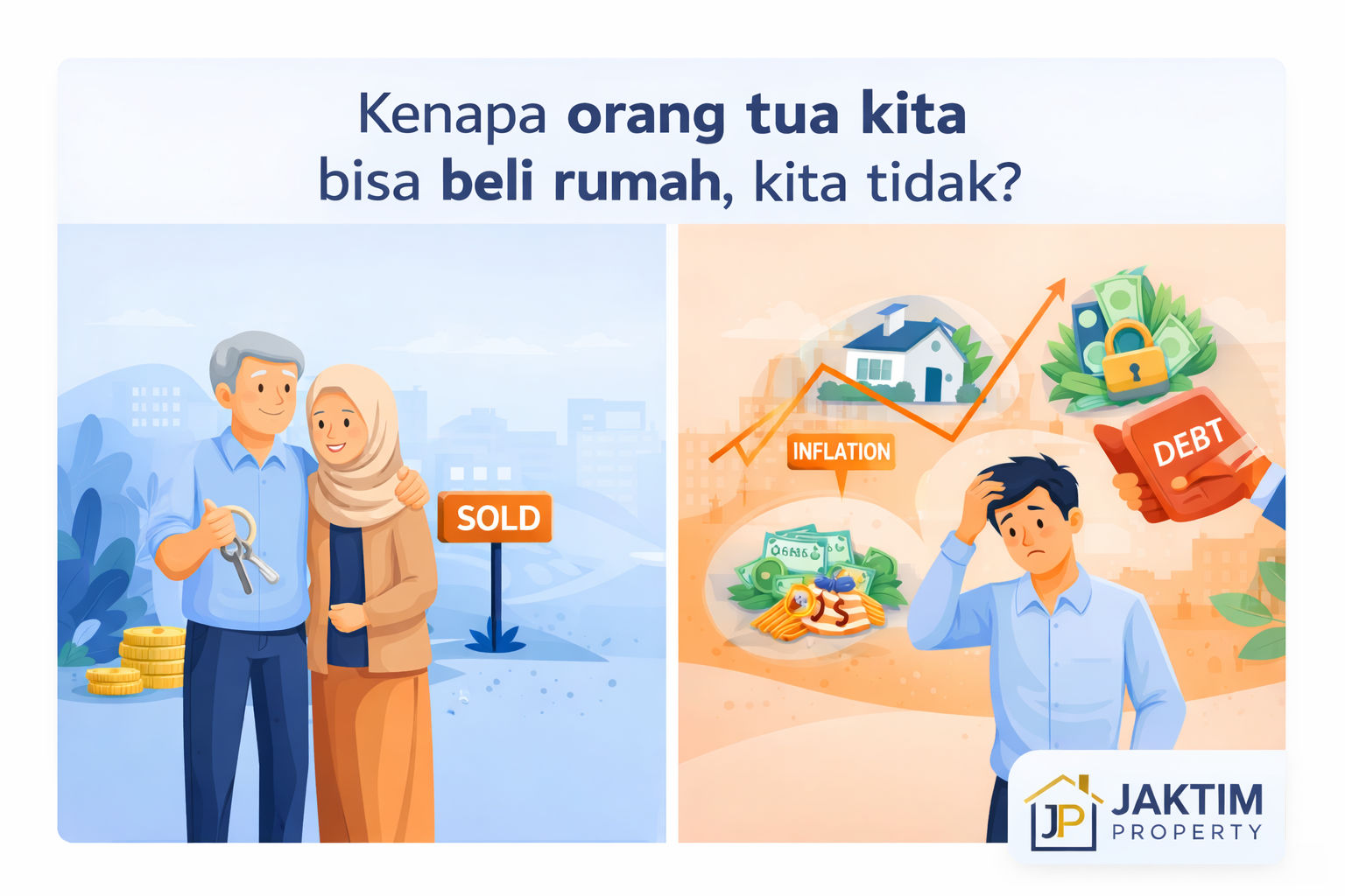 Kenapa orang tua kita bisa beli rumah, kita tidak?