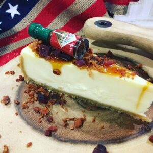 Sweet Street NY Cheesecake with Tabasco Bottle