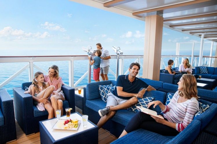 Norwegian Encore The Waterfront outdoor promenade