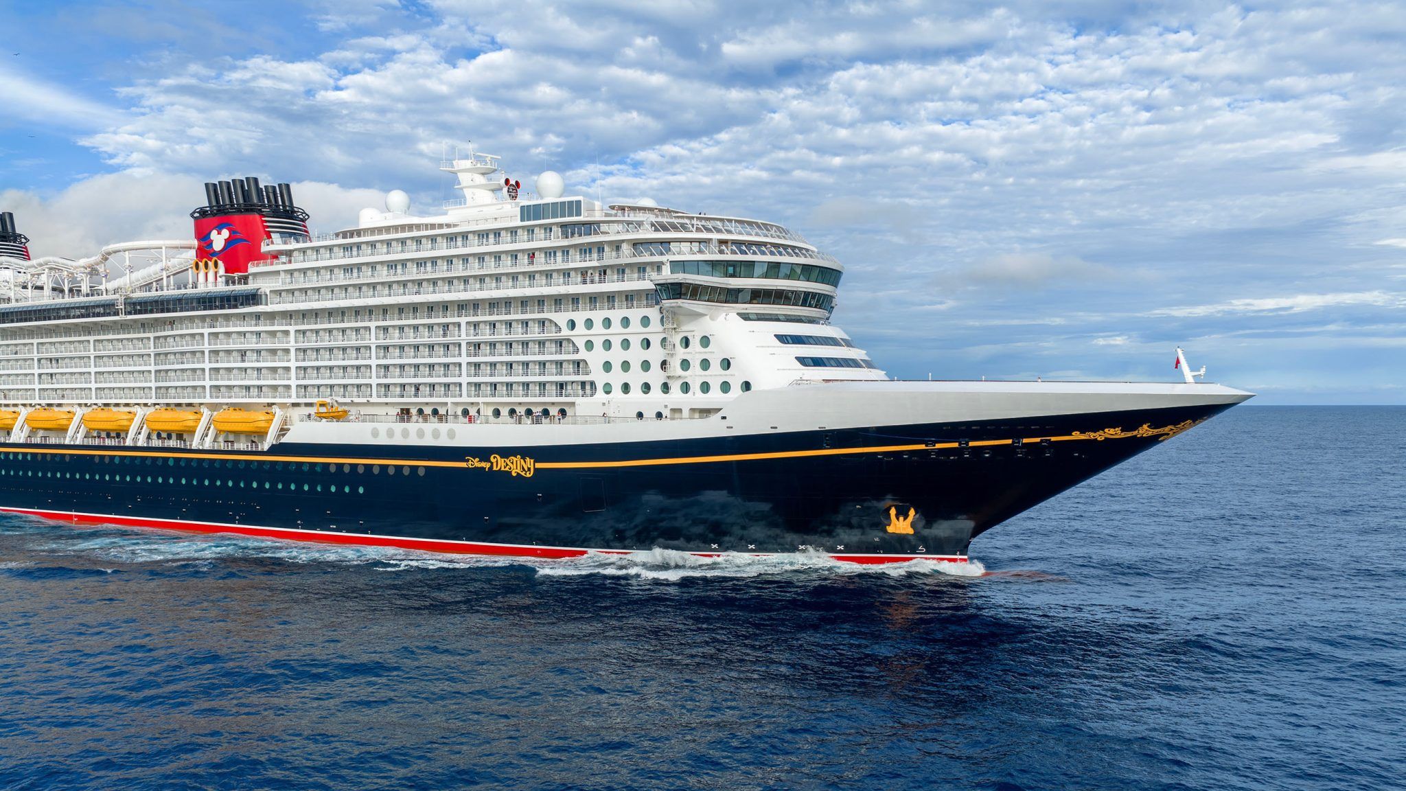 Disney Cruise Line ship at sea