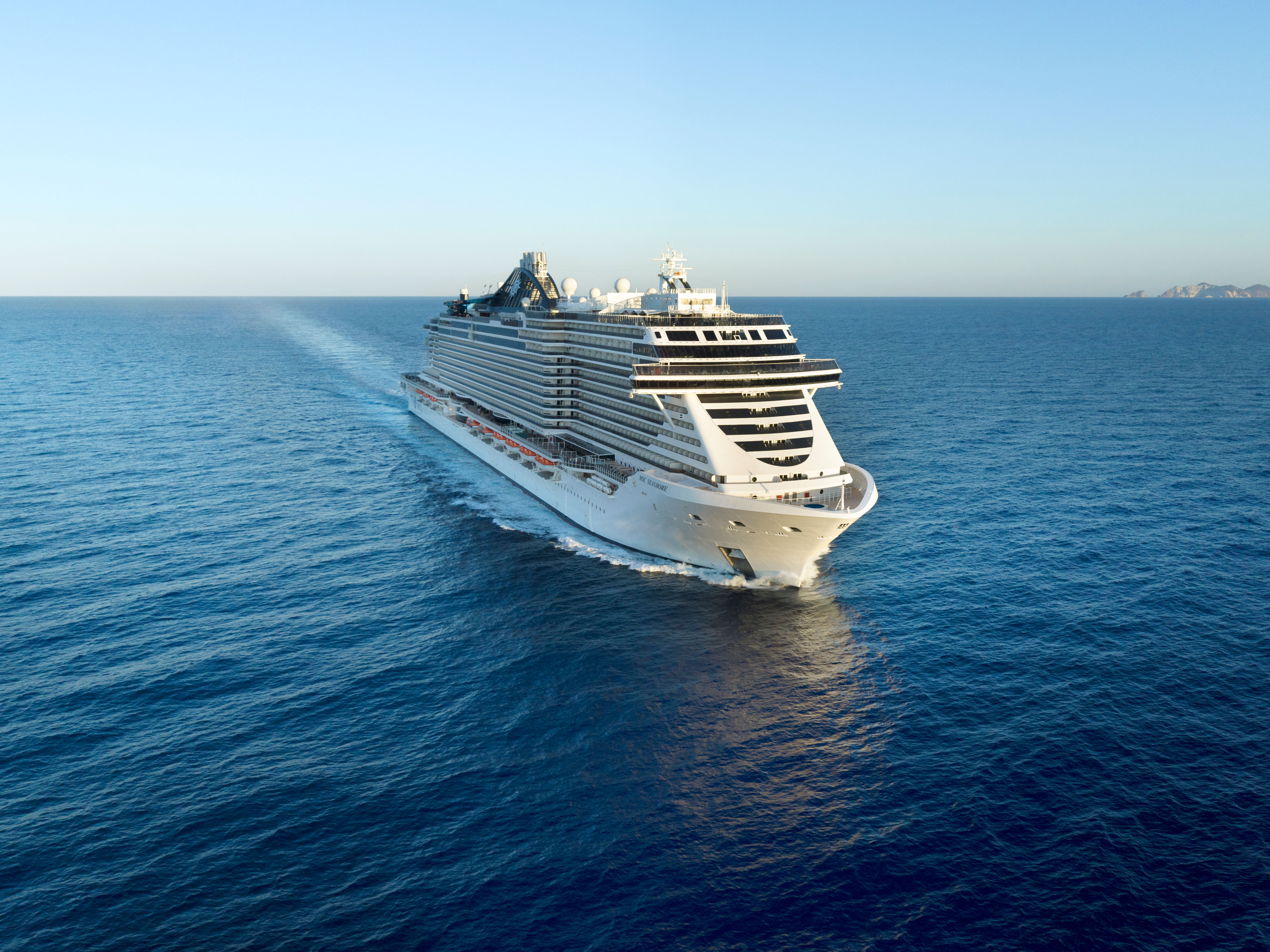 MSC Cruises ship at sea