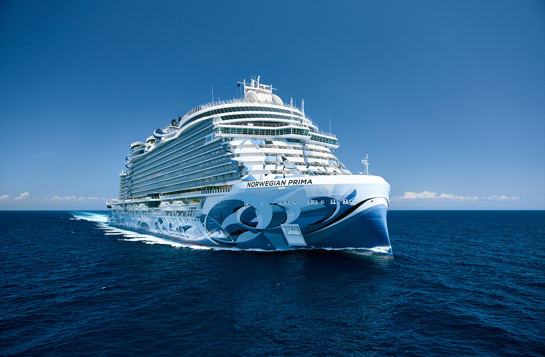 Norwegian Prima exterior at sea