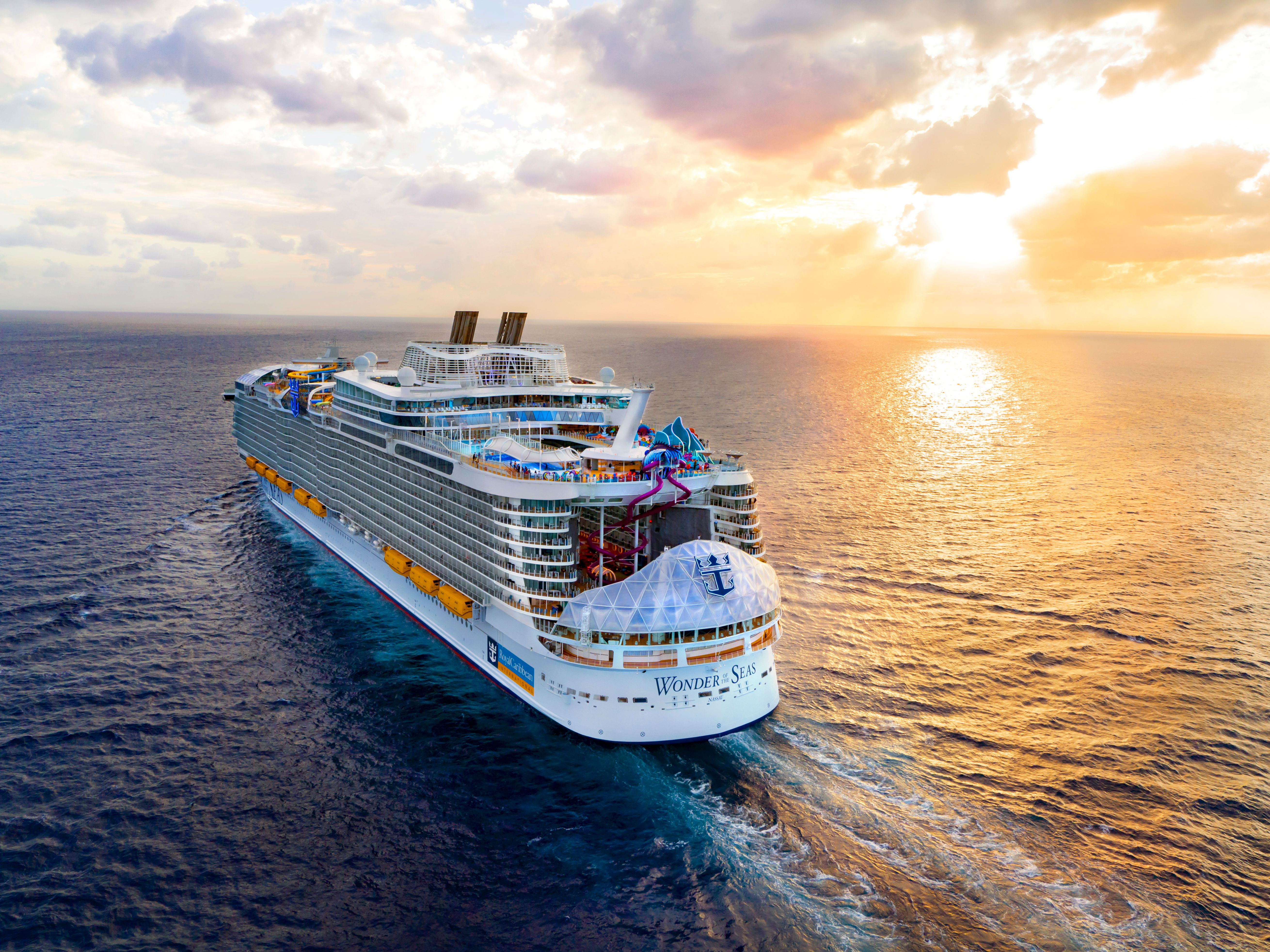 Royal Caribbean cruise ship at sea