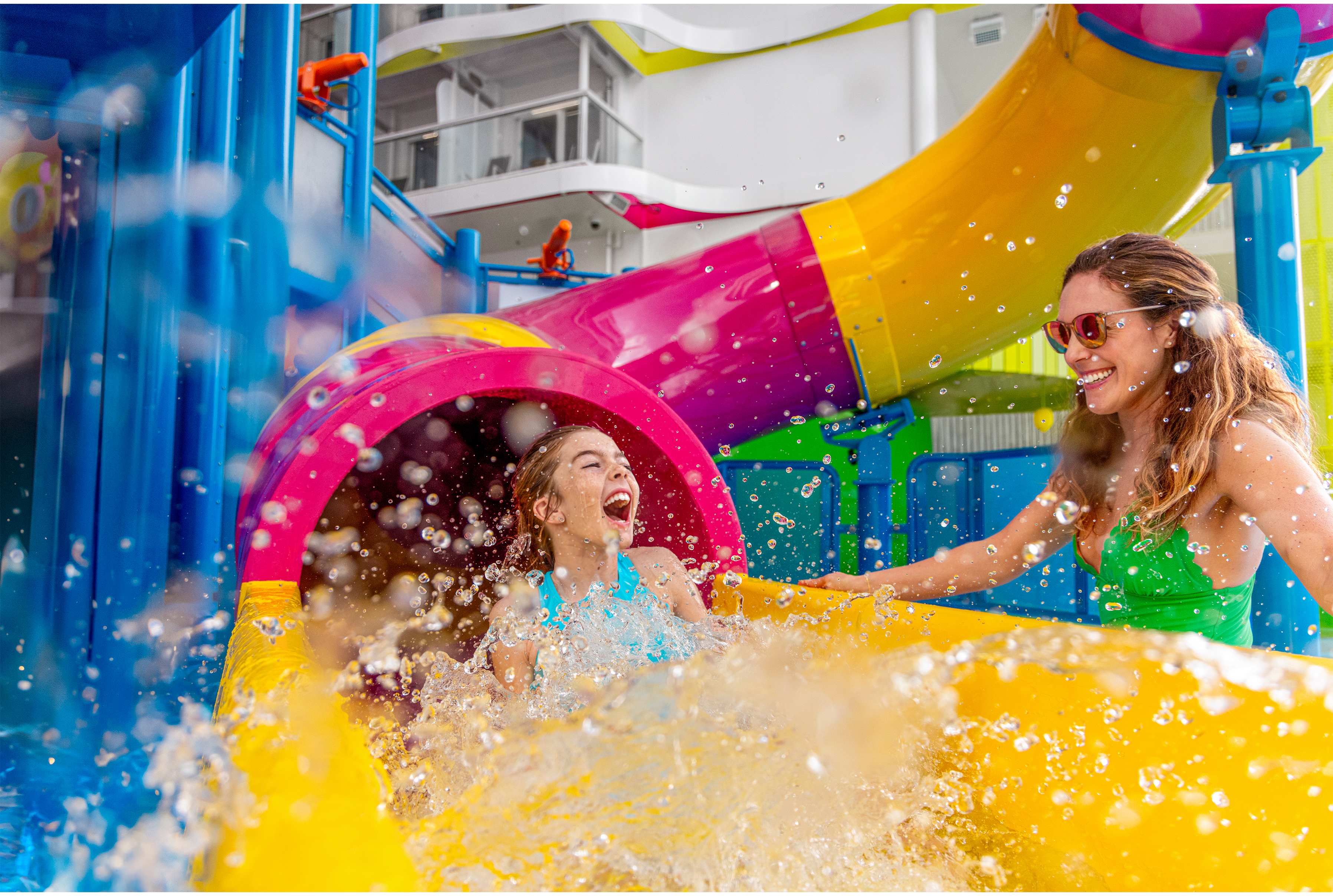 Royal Caribbean onboard slide attraction