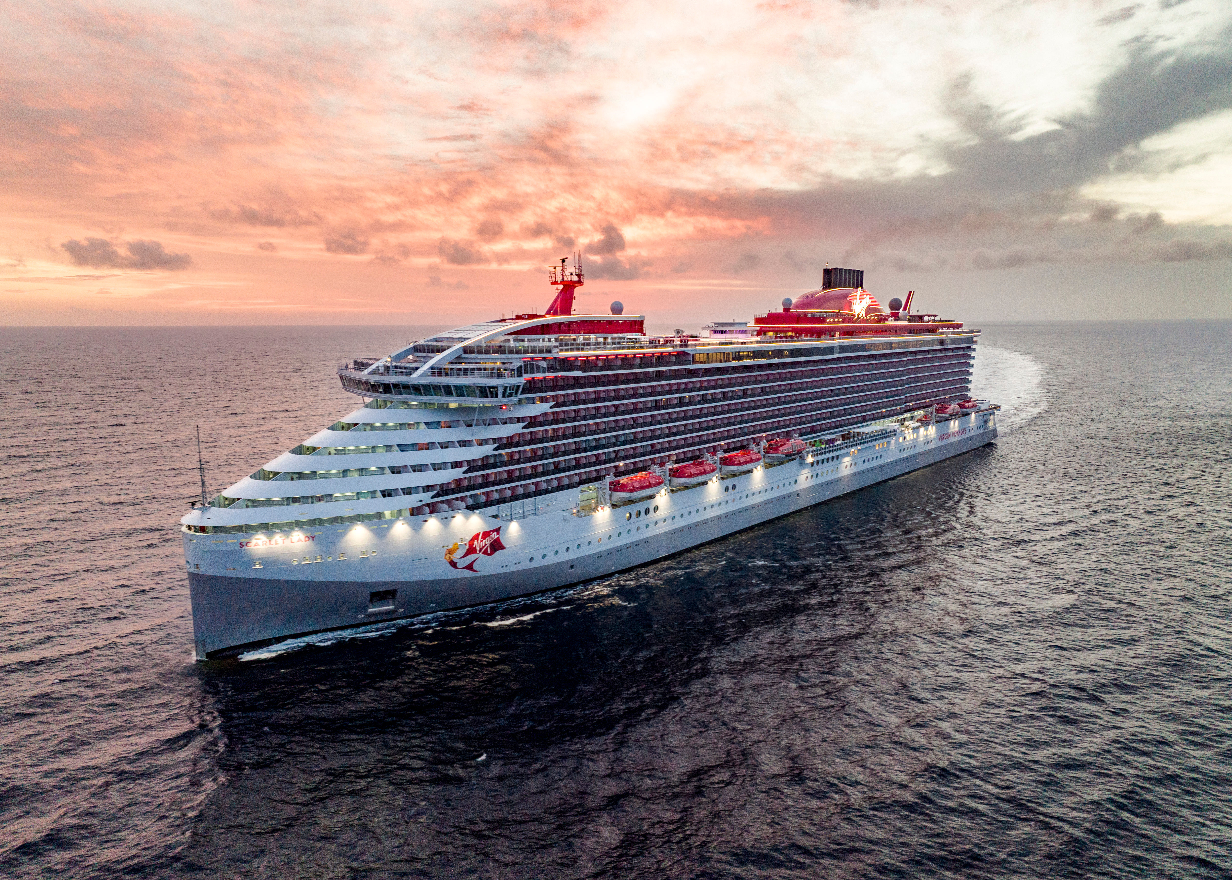 Virgin Voyages Scarlet Lady exterior