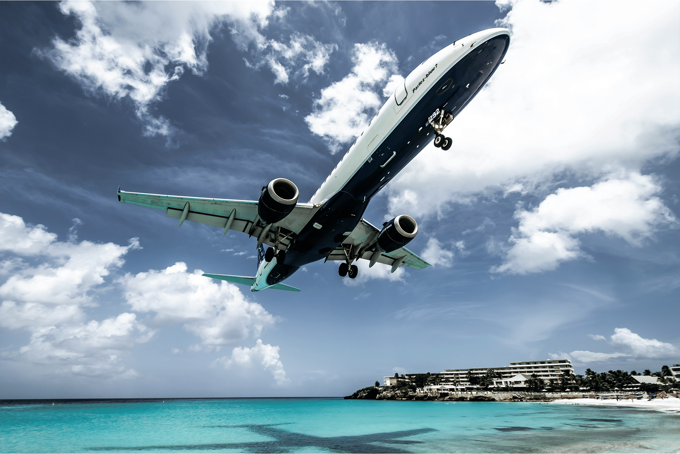 St. Maarten cruise destination with beach and island scenery