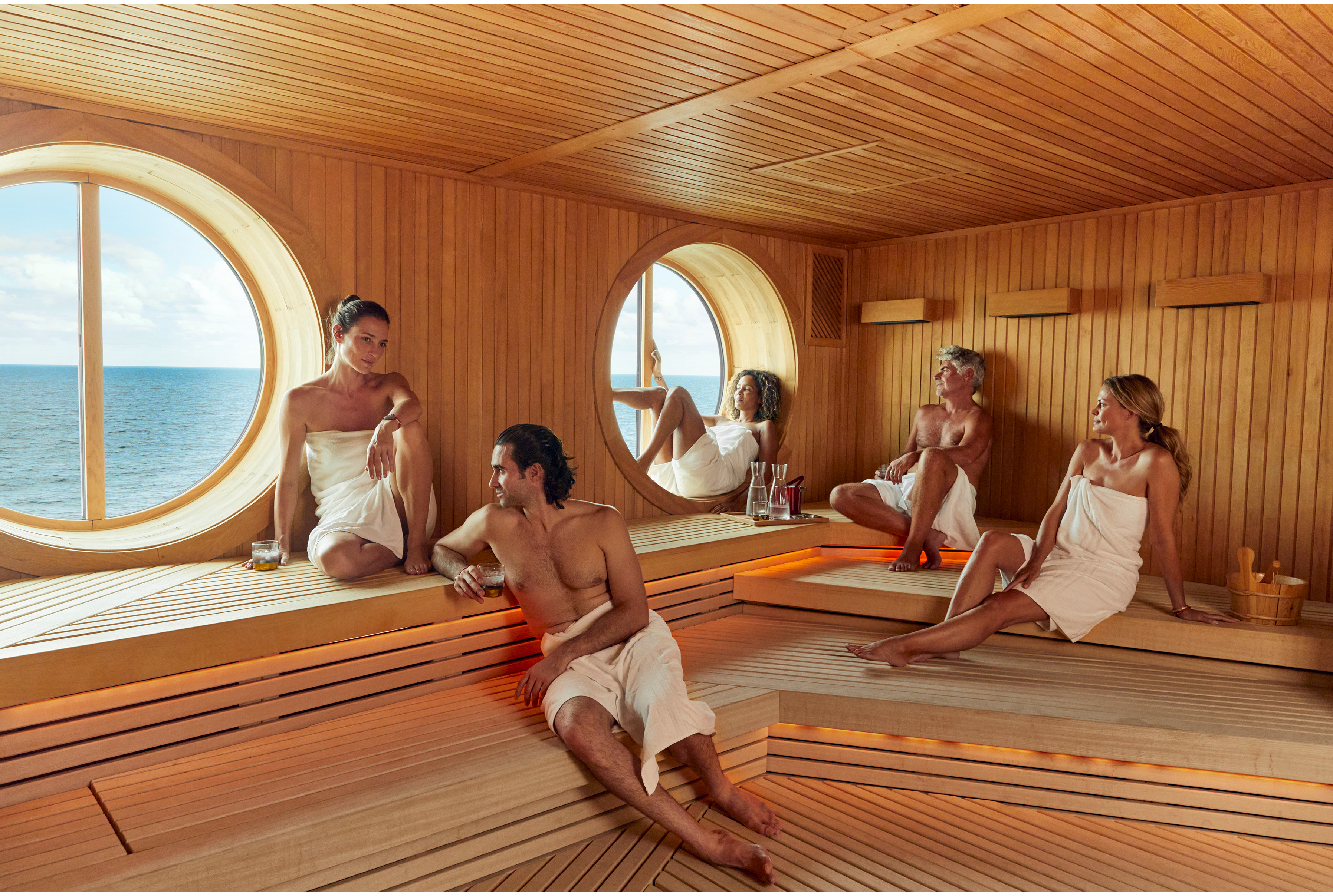 Virgin Voyages spa and wellness area
