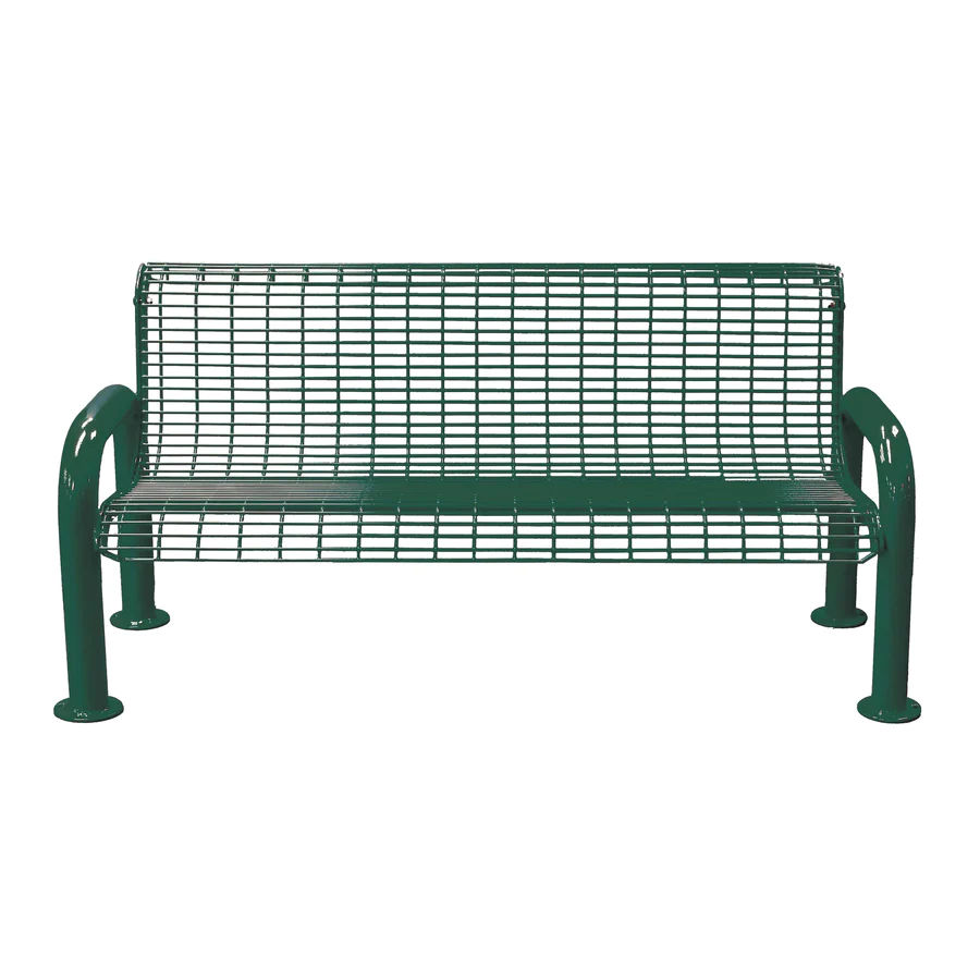 Welded Wire Bench with U-Leg Frame - Furniture Leisure