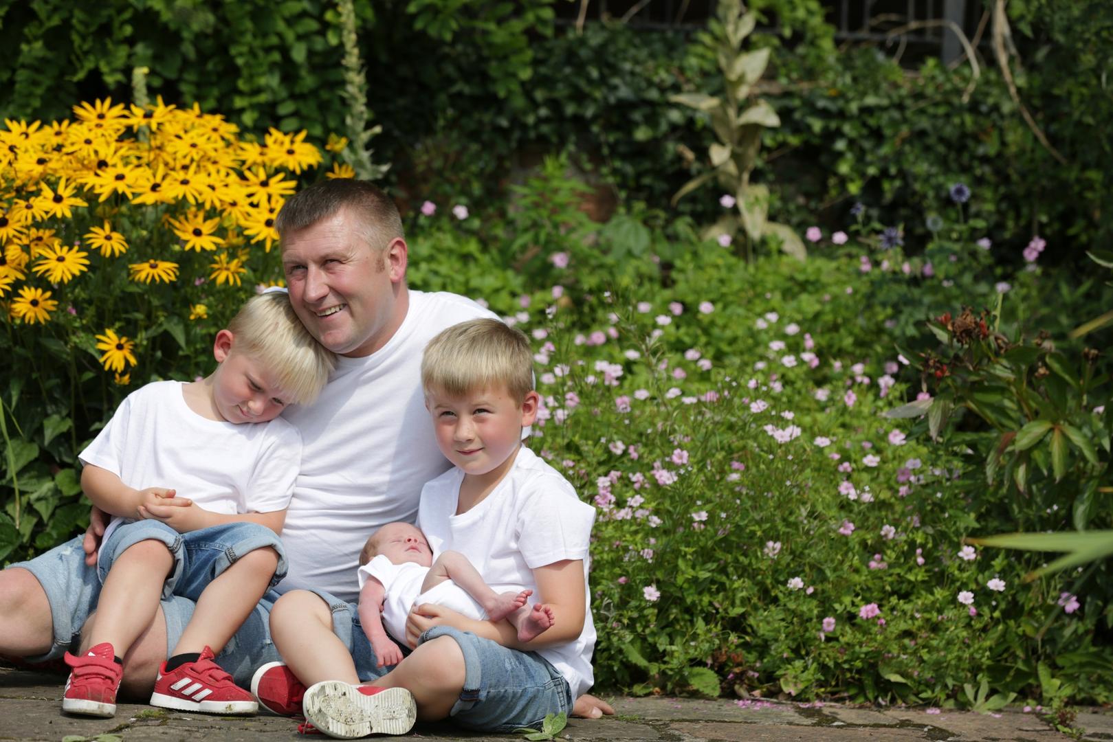Father and kids