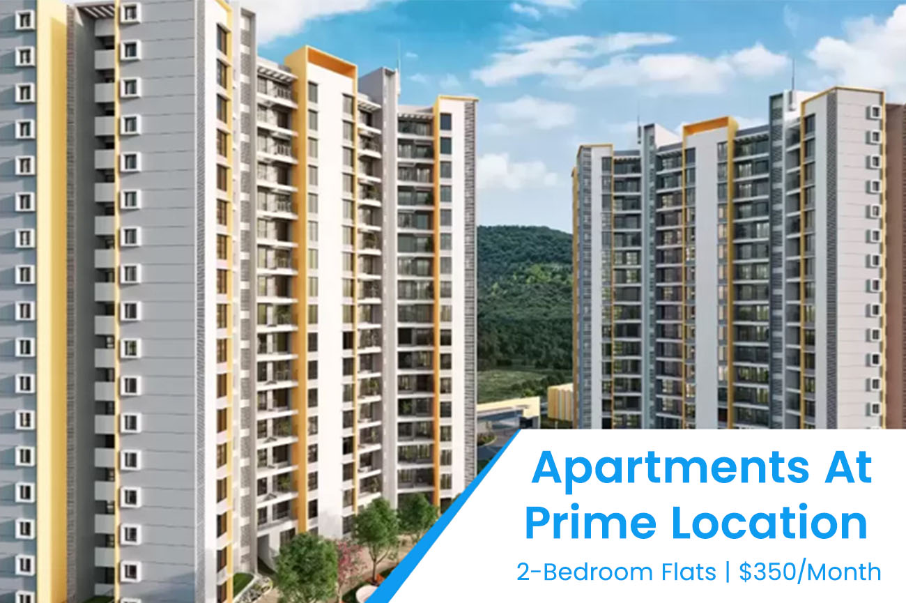 Apartments At Prime Location | 2-Bedroom Flats | $350/Month